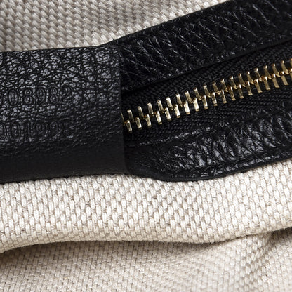 Gucci Pebbled Calfskin Medium Soho Chain Shoulder Bag Black 6 of 11