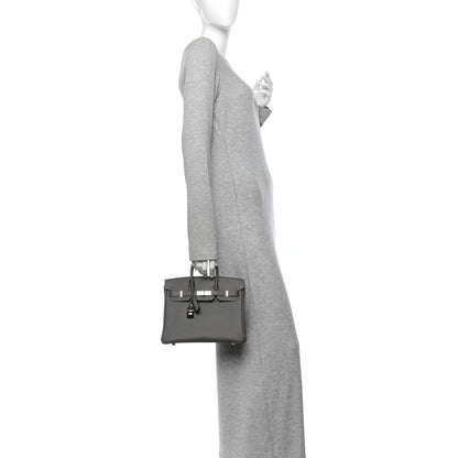 Hermes Togo Birkin 25 Gris Meyer 2 of 14