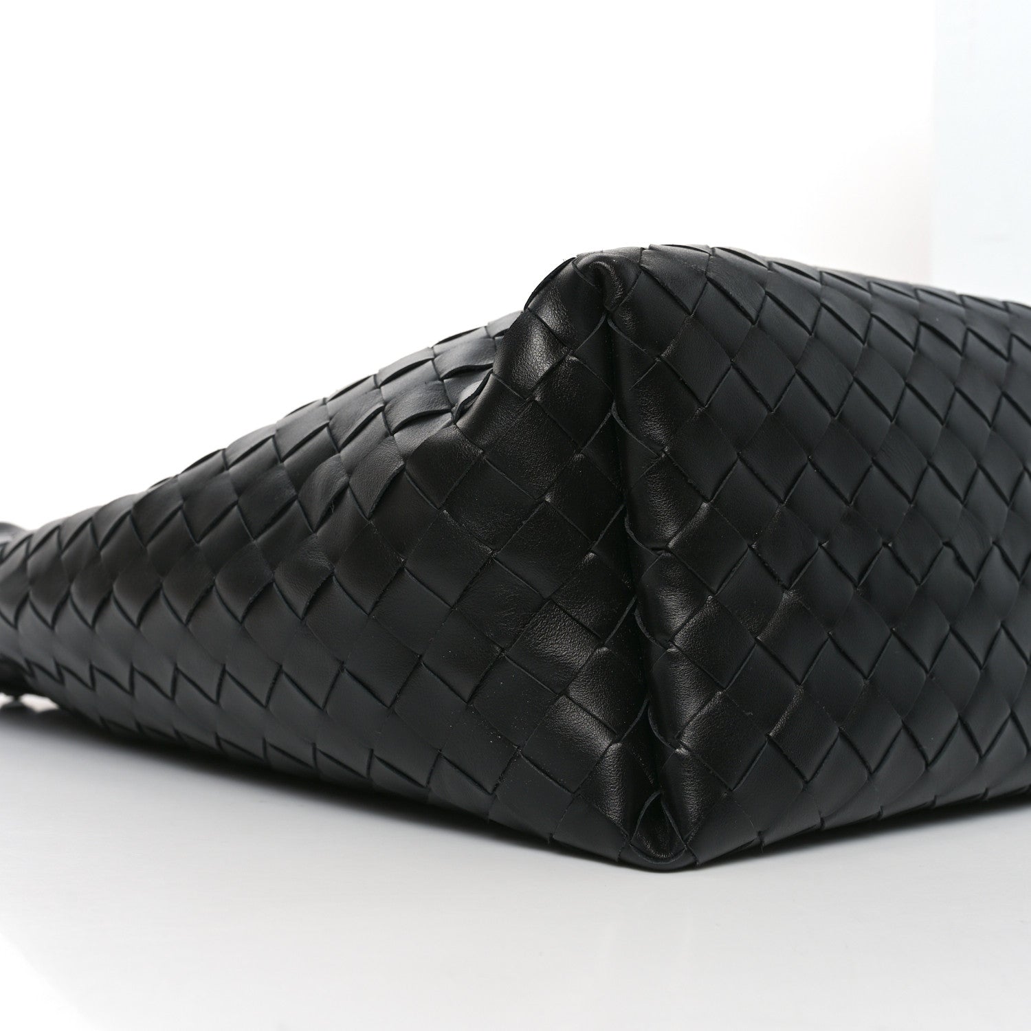 Bottega Veneta Nappa Intrecciato Biblioteca Bucket Bag Black 10 of 11