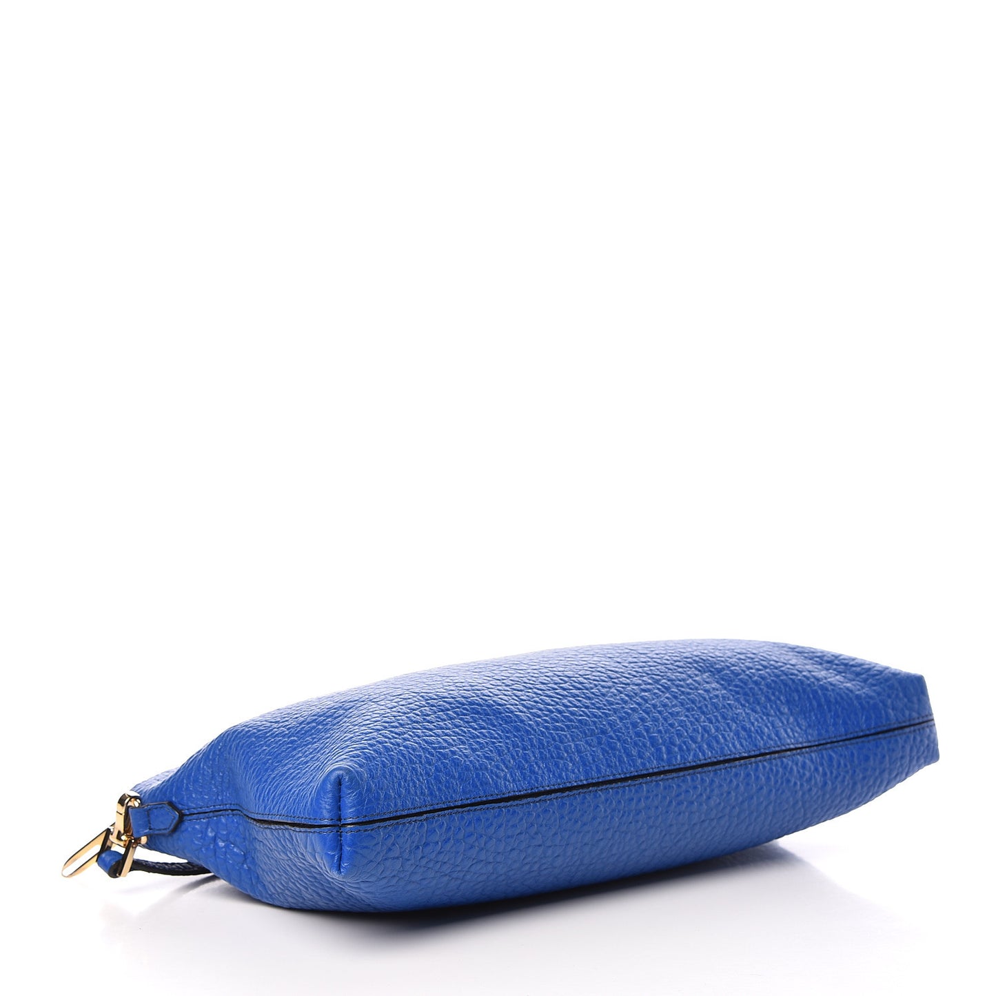 Signature Grain Calfskin Small Chichester Crossbody Clutch Bag Brilliant Blue