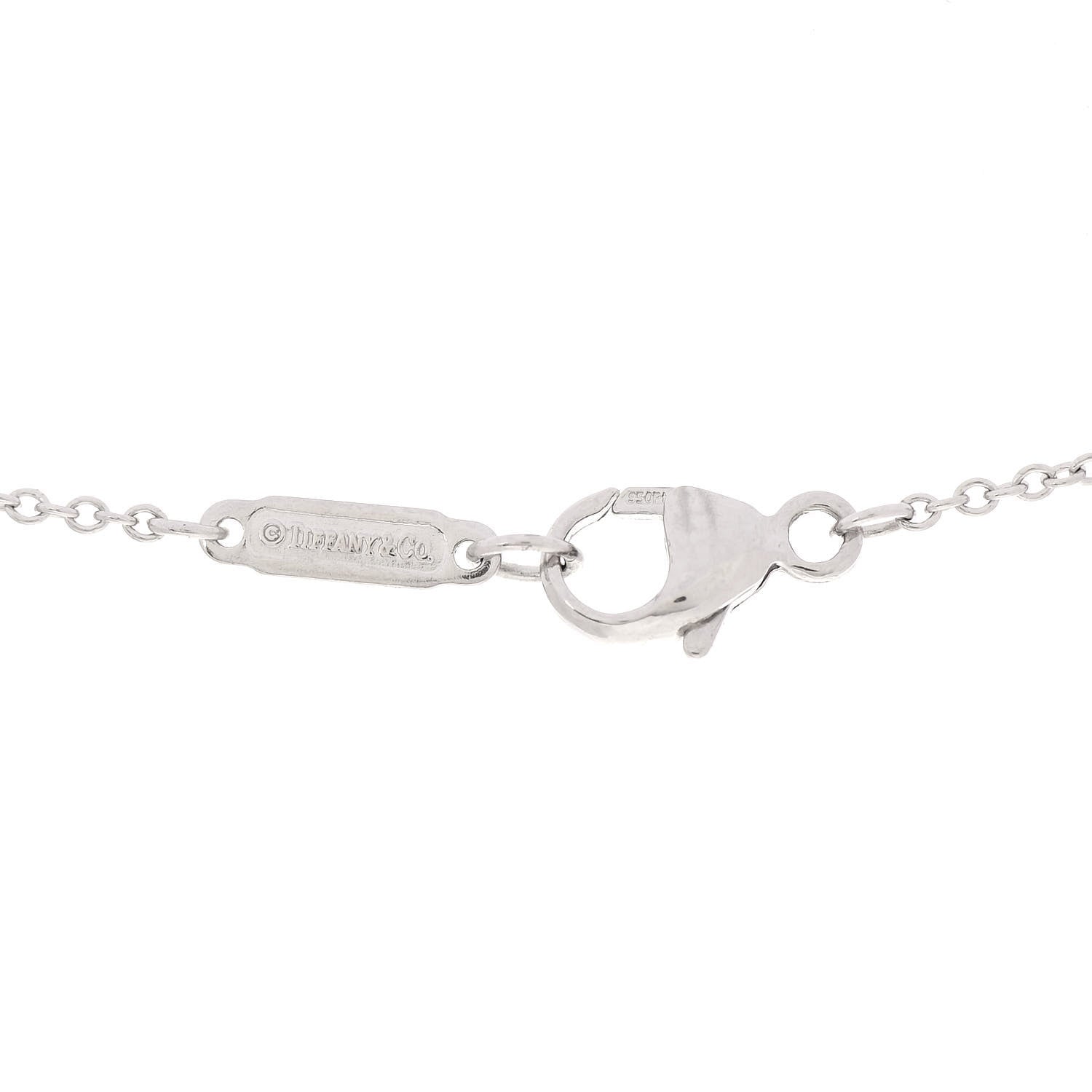 Tiffany Platinum Diamond Jazz Pagoda Pendant Necklace 4 of 5