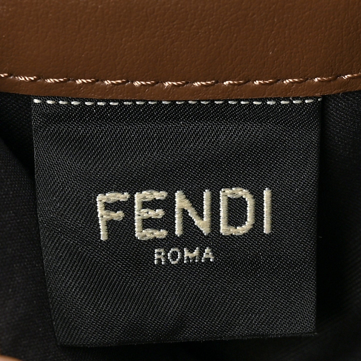 Vitello Soft F is Fendi Bi-Color FF 1974 Embossed Continental Envelope Wallet On Chain Maya Black