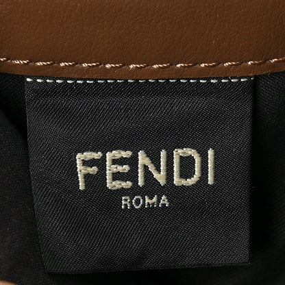 Fendi Vitello Soft F is Fendi Bi-Color FF 1974 Embossed Continental Envelope Wallet On Chain Maya Black 5 of 7