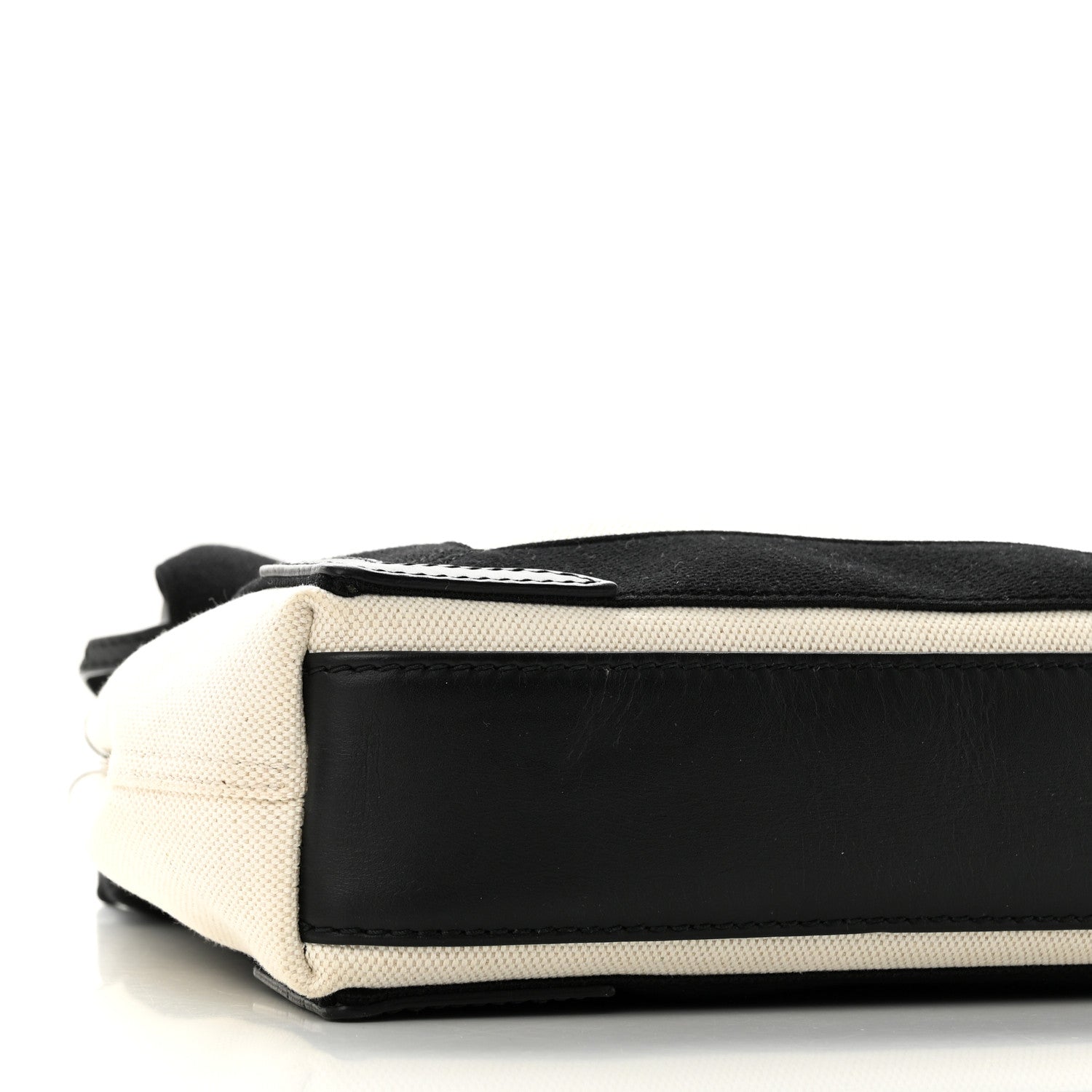 Balenciaga Cotton Canvas Calfskin Navy Cabas XS Natural Black 9 of 10