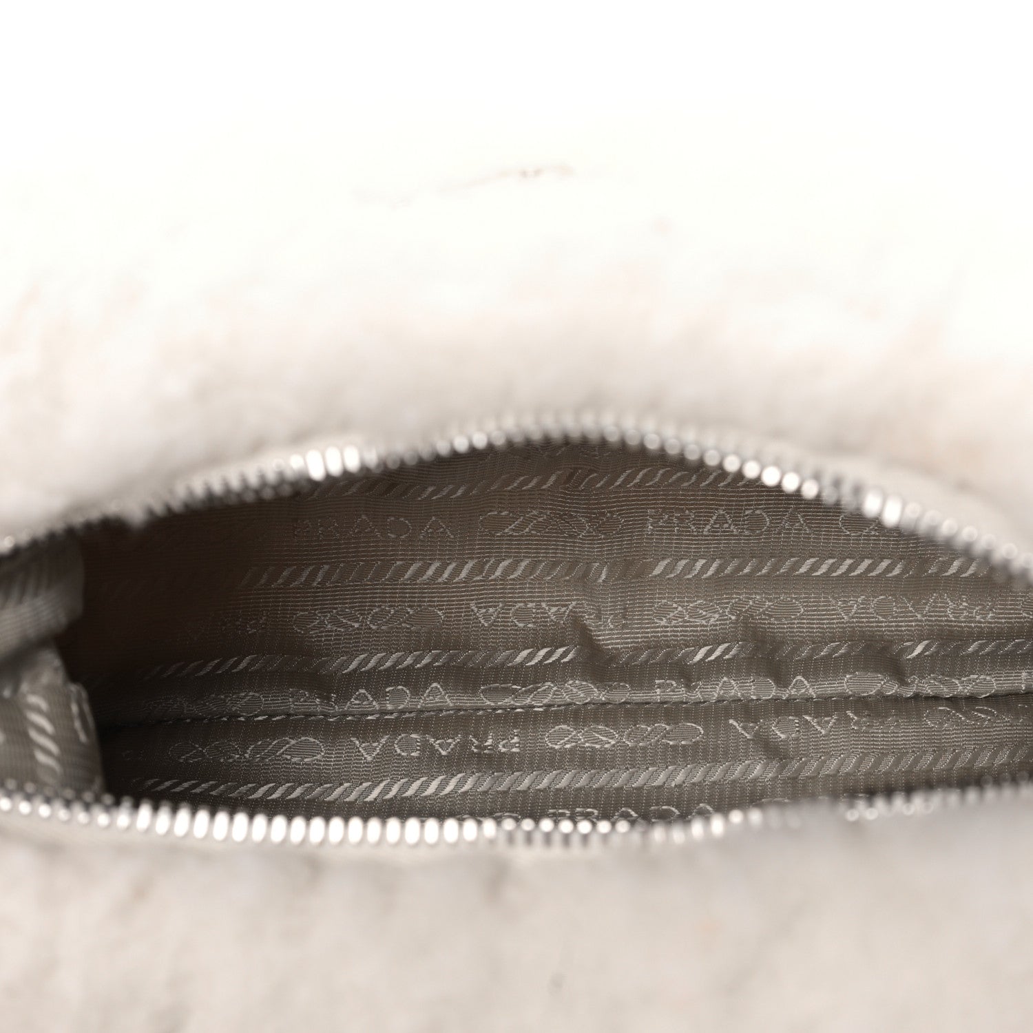 Prada Cashmere Mini Re-Edition 2000 Bag Naturale 5 of 9