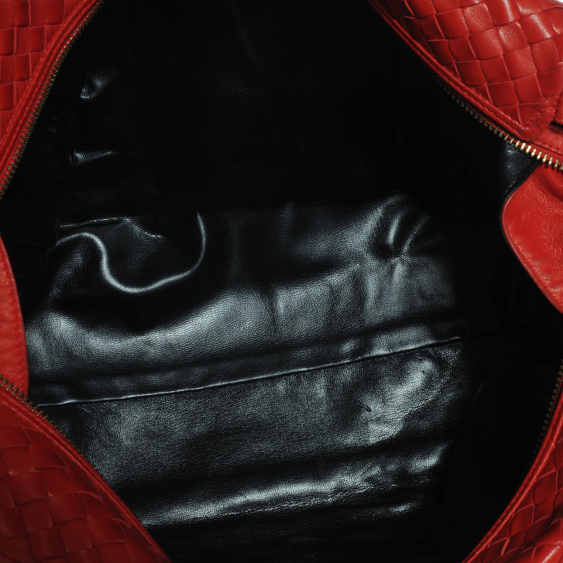 Bottega Veneta Vintage Nappa Intrecciato Bag Red 5 of 6