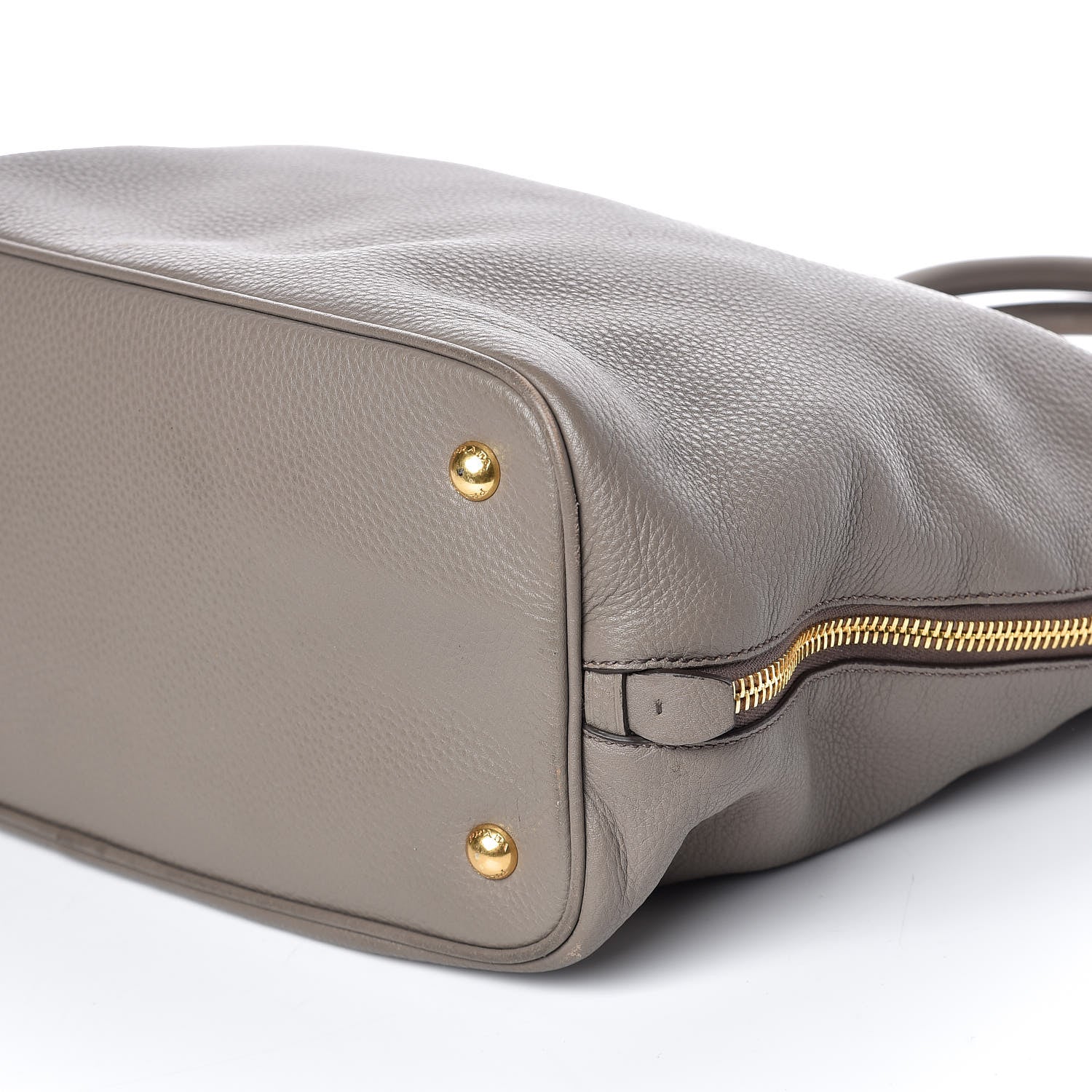 Prada Vitello Daino Side Zip Tote Argilla 7 of 14