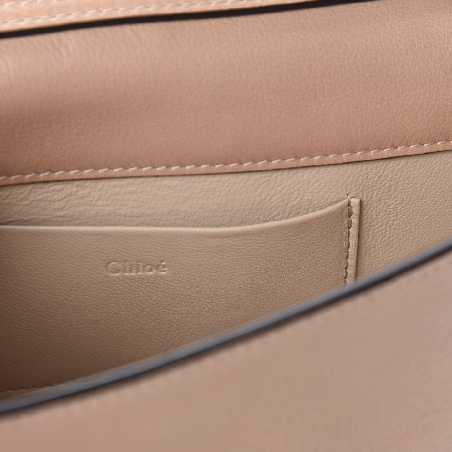 Calfskin Small Nile Bracelet Minaudiere Bag Biscotti Beige