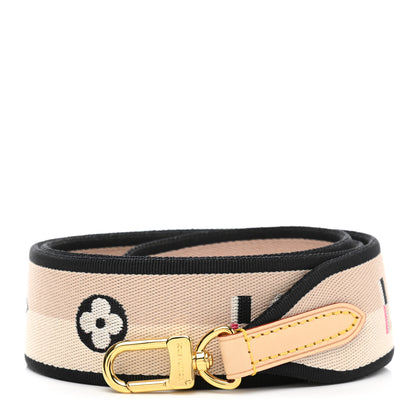 Louis Vuitton Jacquard Speedy Bandouliere 20 Shoulder Strap Black 1 of 3