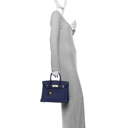 Hermes Togo BIRKIN 30 Bleu Encre 2 of 11