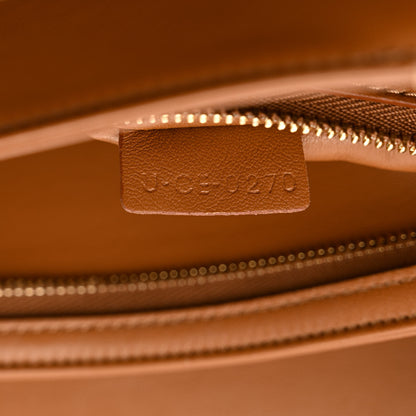 Celine Textile Calfskin Classique Triomphe Bag Natural Tan 8 of 12