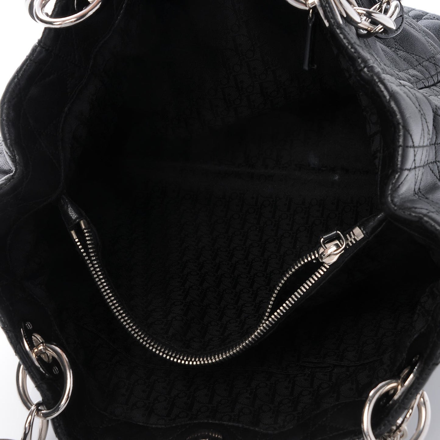 Lambskin Cannage Dior Soft Shopping Tote Black