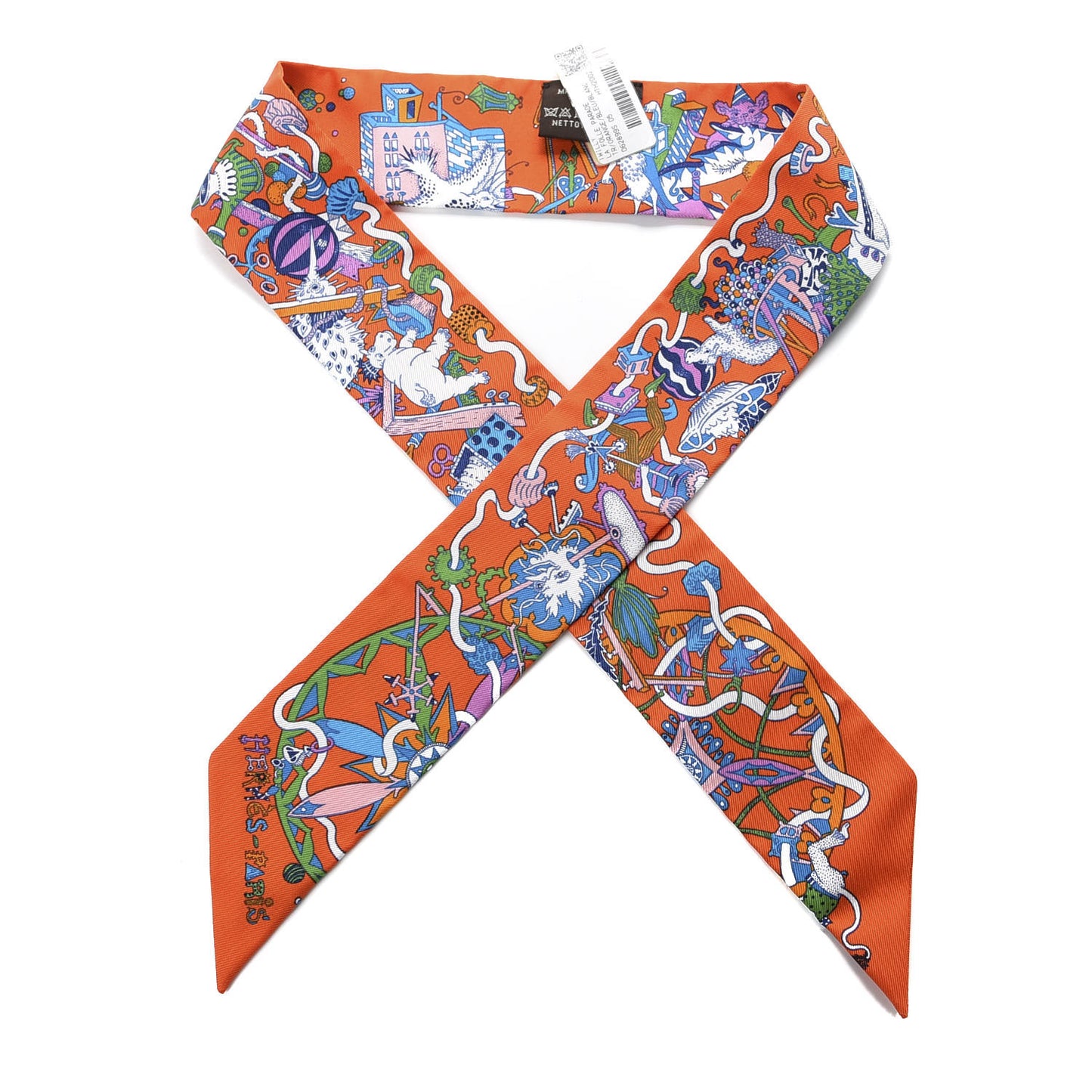 Silk La Folle Parade Twilly Orange Bleu White