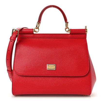 Dolce & Gabbana DOLCE GABBANA Dauphine Medium Miss Sicily Satchel Dark Red 1 of 9