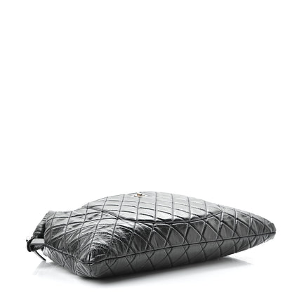 Chanel Aged Calfskin Oversized Reissue Overnight Tote Black 4 of 12