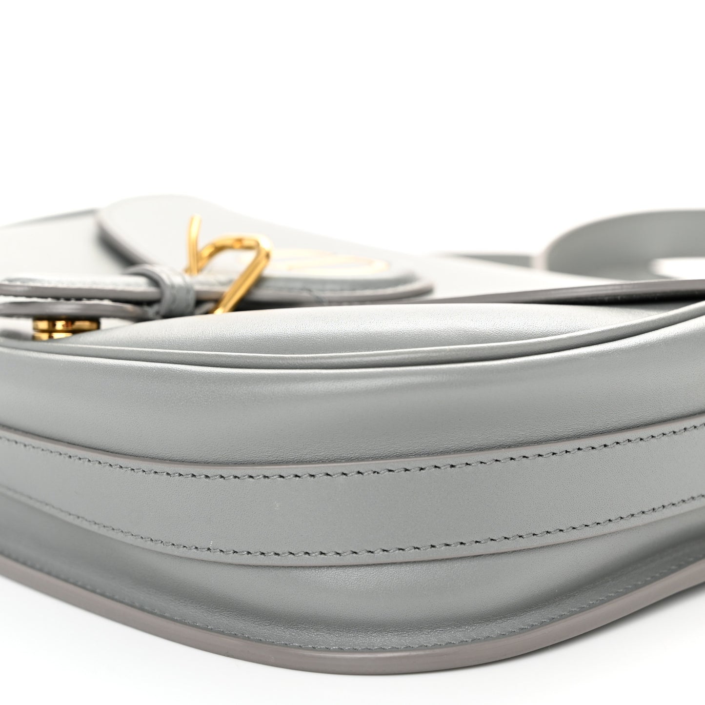 Box Calfskin Medium Bobby Flap Gray
