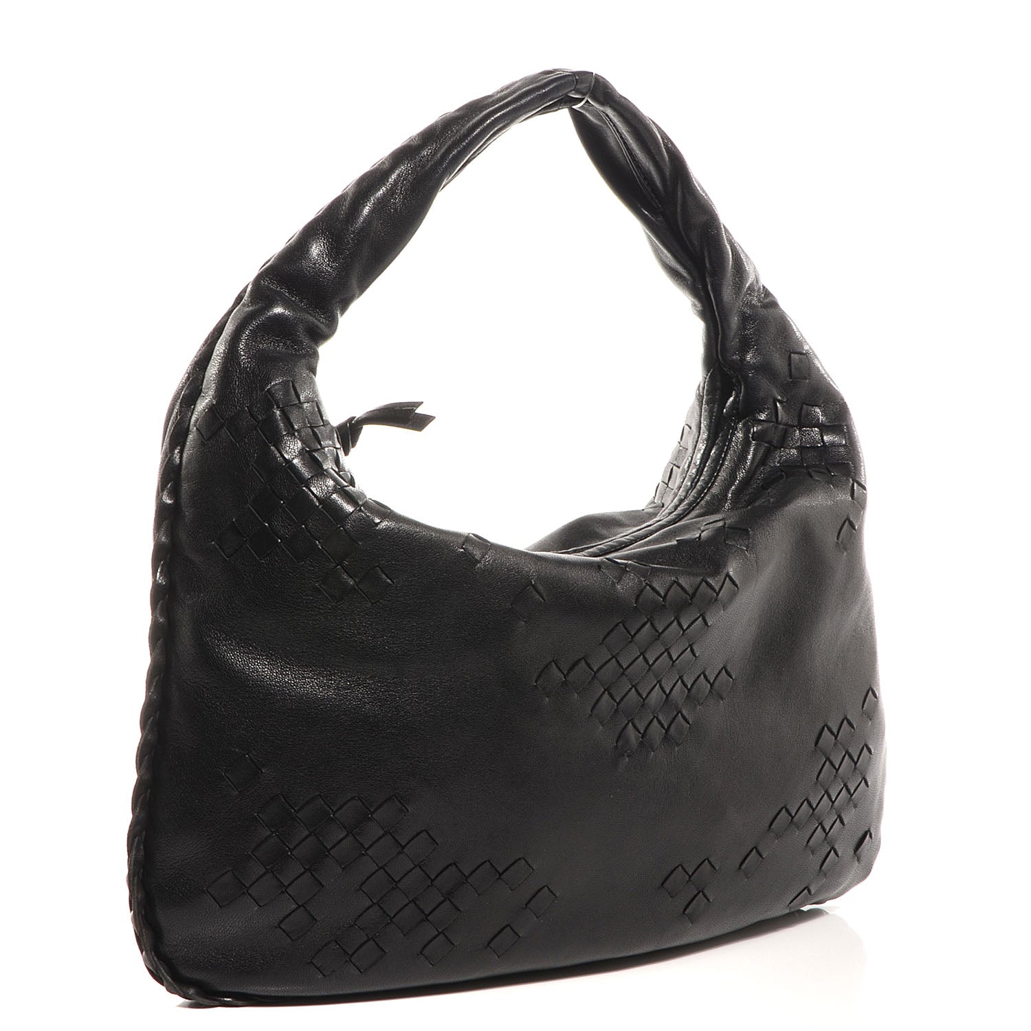 Bottega Veneta Woven Medium Veneta Hobo Nero Black 3 of 9