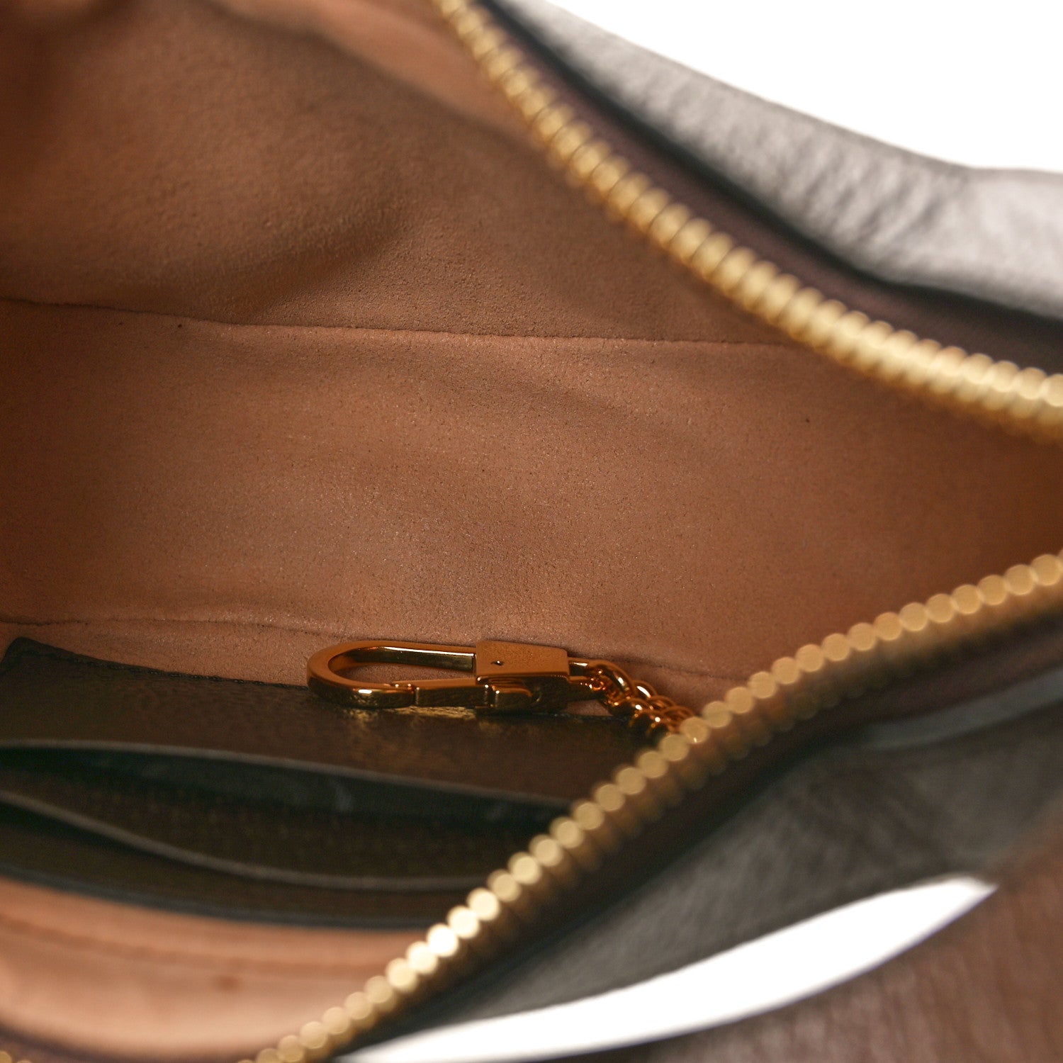 Gucci Monogram Jumbo GG Textured Dollar Calfskin Web Mini Ophidia Half Moon Hobo Camel Ebony New Acero 5 of 11