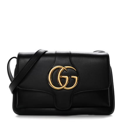 Gucci Vitello Palmellato Lux Small Arli Flap Shoulder Bag Black 1 of 13