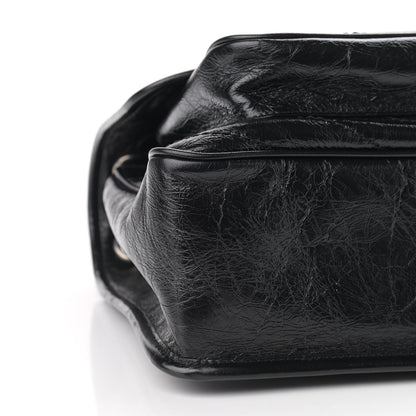 Saint Laurent Crinkled Calfskin Matelasse Monogram Large Niki Chain Satchel Black 8 of 9