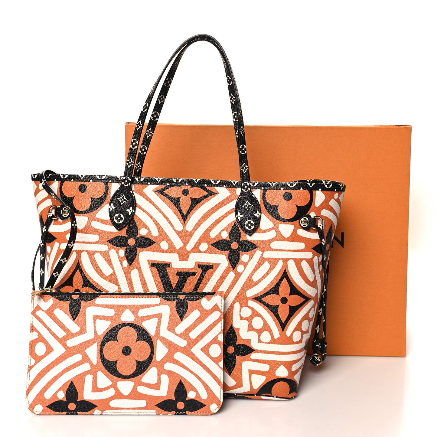 Monogram Giant Crafty Neverfull MM Creme Caramel
