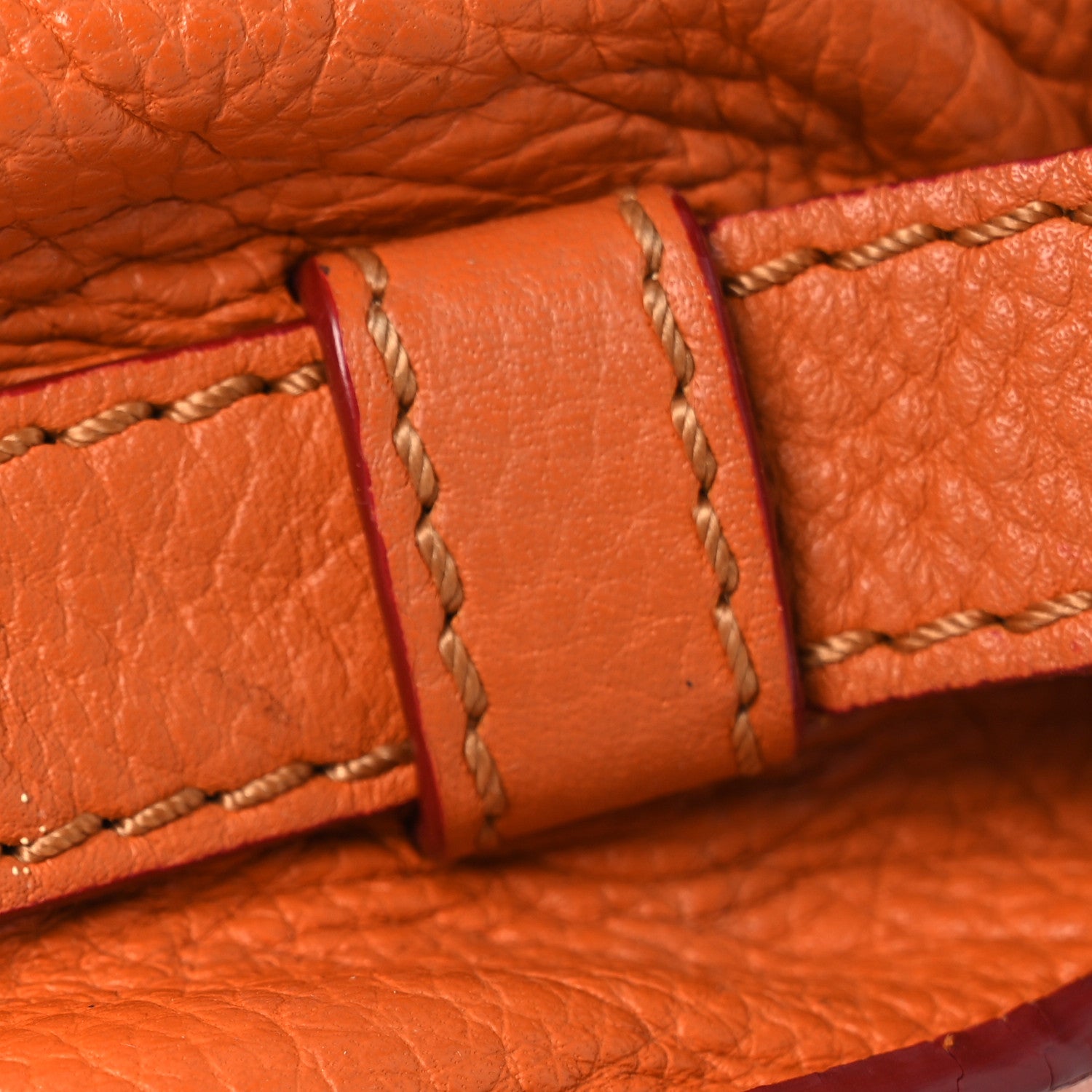 Chloe Grained Calfskin Small Marcie Saddle Bag Wood Rose 11 of 15