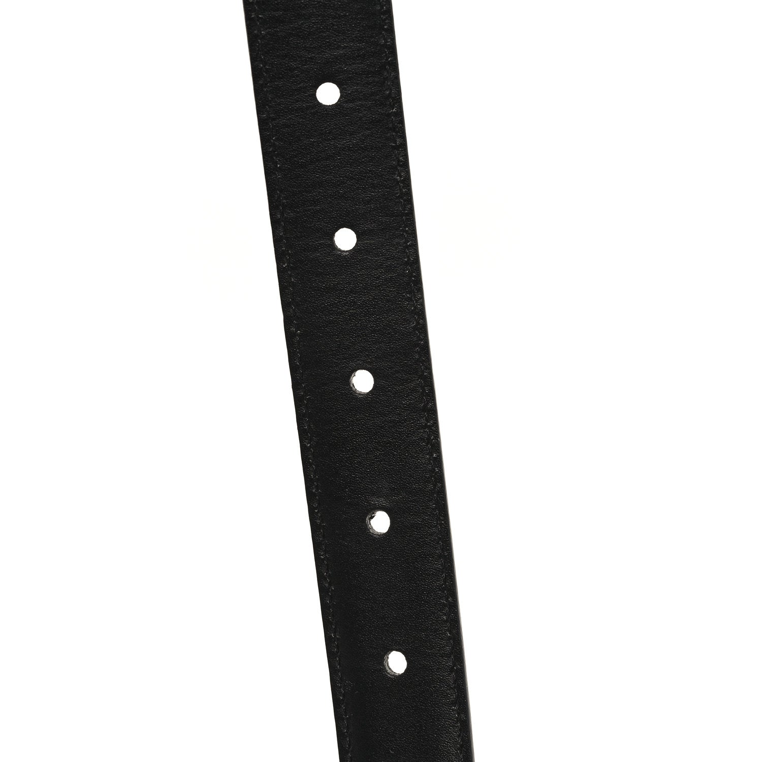 Celine Box Calfskin Medium 25mm Triomphe Belt 80 32 Black 5 of 6