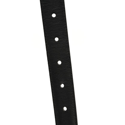 Celine Box Calfskin Medium 25mm Triomphe Belt 80 32 Black 5 of 6