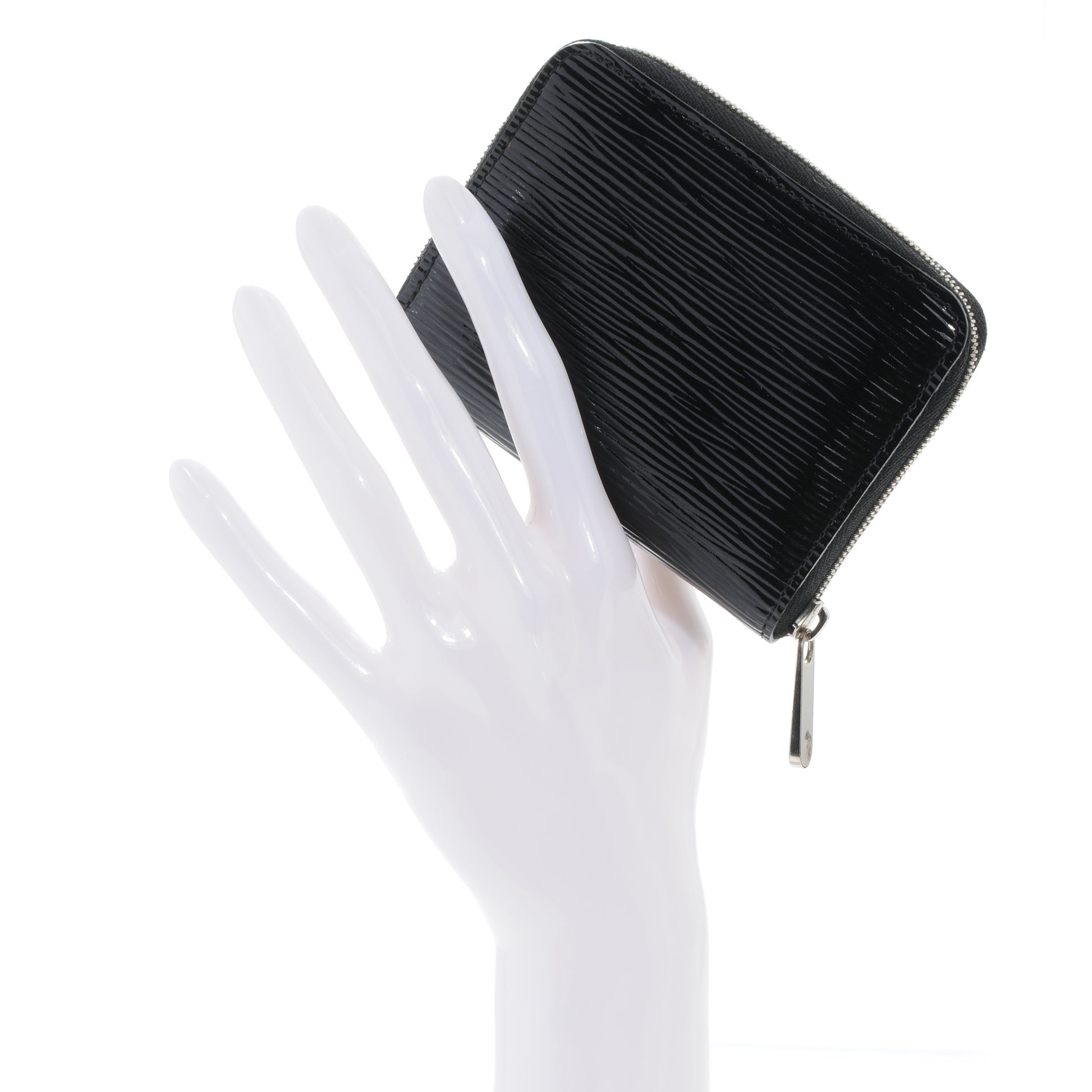 Louis Vuitton Electric Epi Zippy Coin Purse Wallet Black 2 of 6