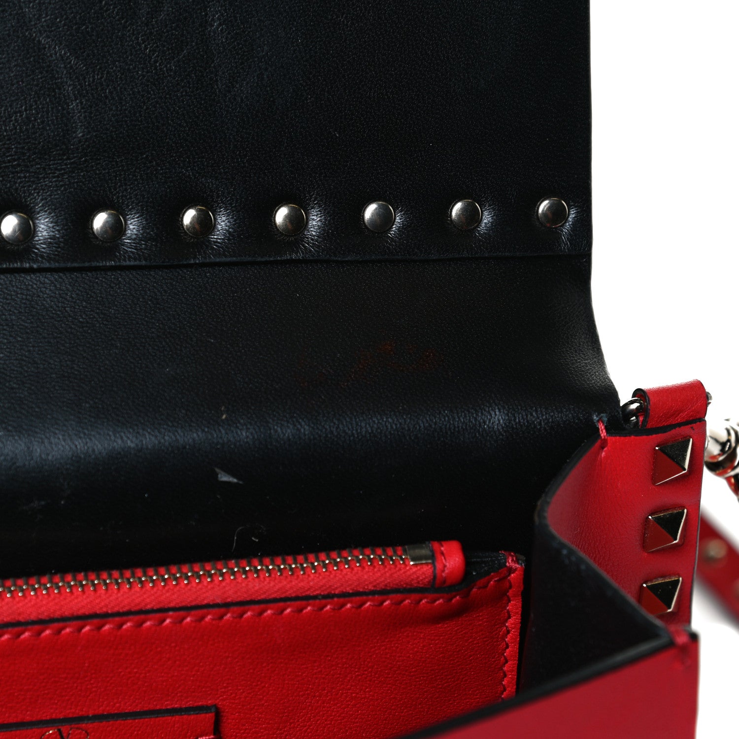 Valentino Garavani Vitello Rockstud Side Slip Crossbody Rouge Pur 15 of 20