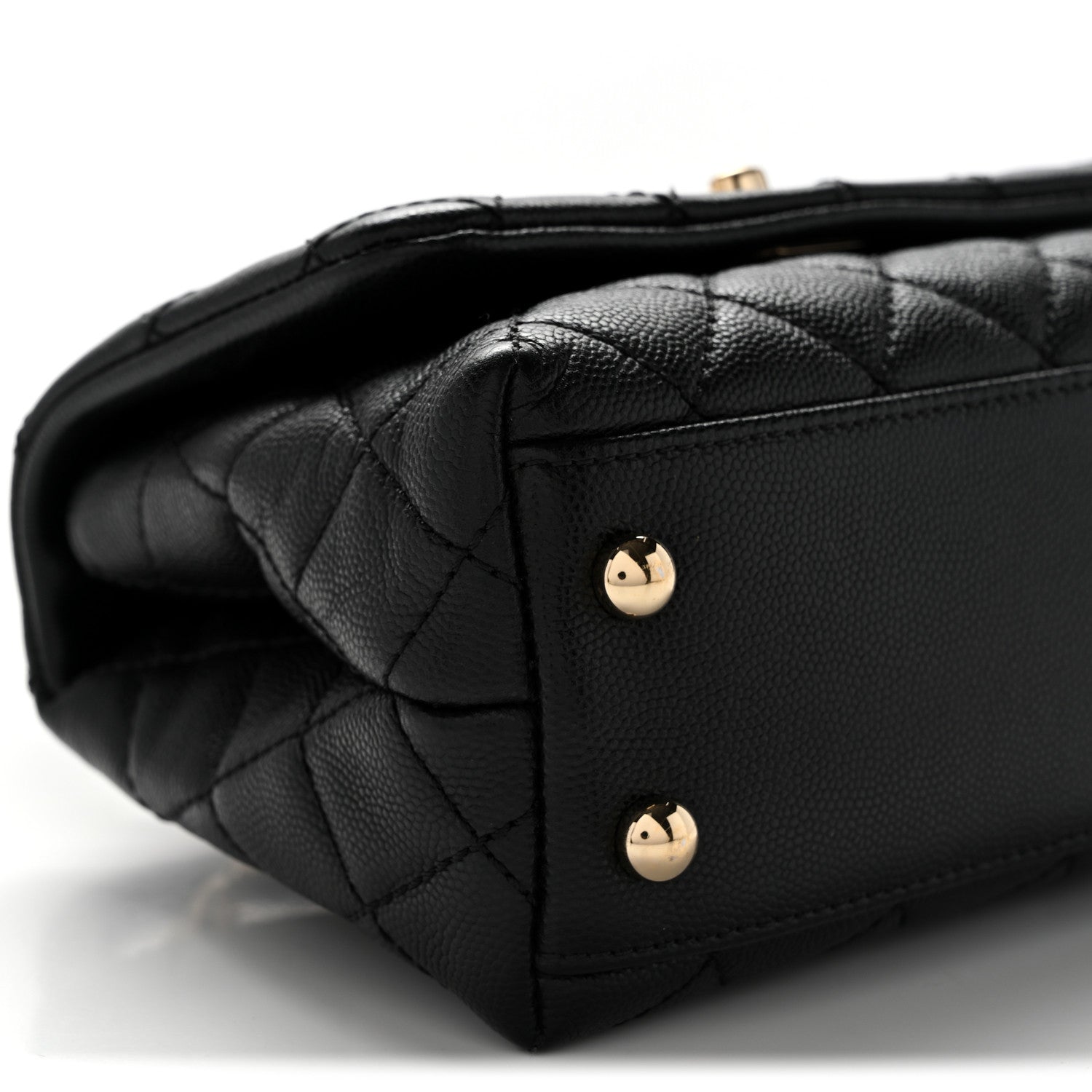 Chanel Caviar Quilted Extra Mini Coco Handle Flap Black 9 of 11