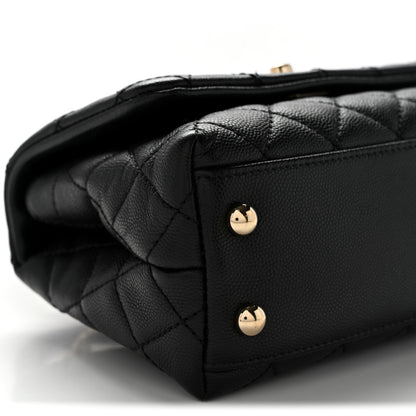 Chanel Caviar Quilted Extra Mini Coco Handle Flap Black 9 of 11