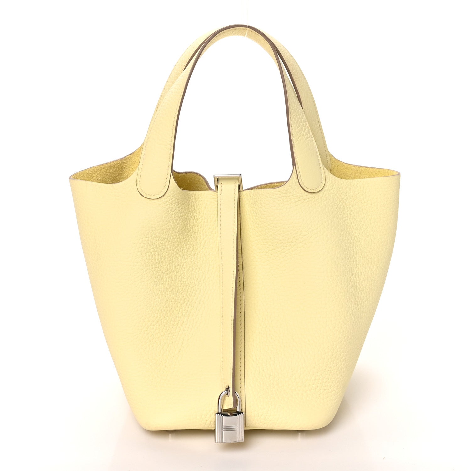Hermes Taurillon Clemence Picotin Lock 18 PM Jaune Milton 1 of 11