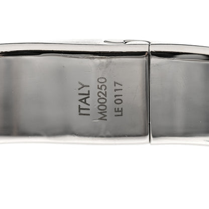 Louis Vuitton Brass Palladium Plated Nanogram Cuff M Silver 6 of 6