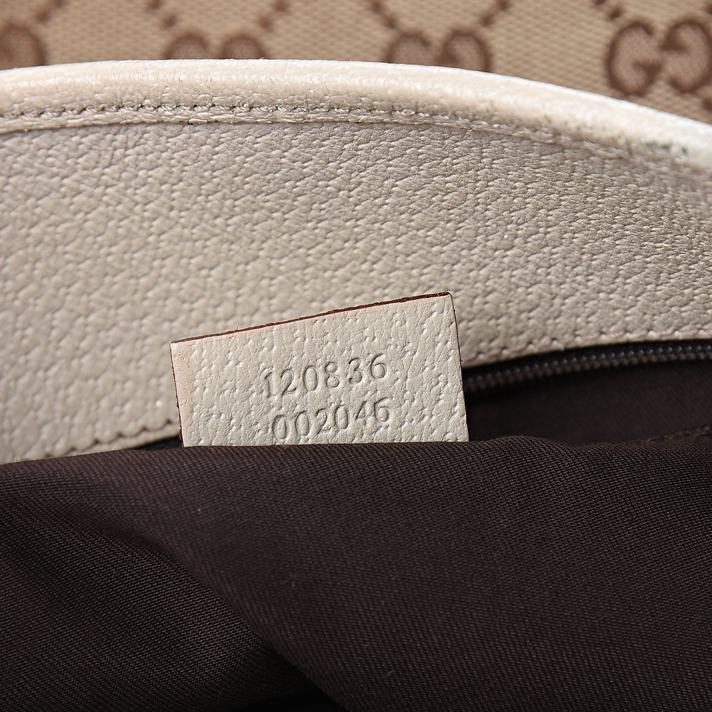 Monogram Large Eclipse Tote Beige White