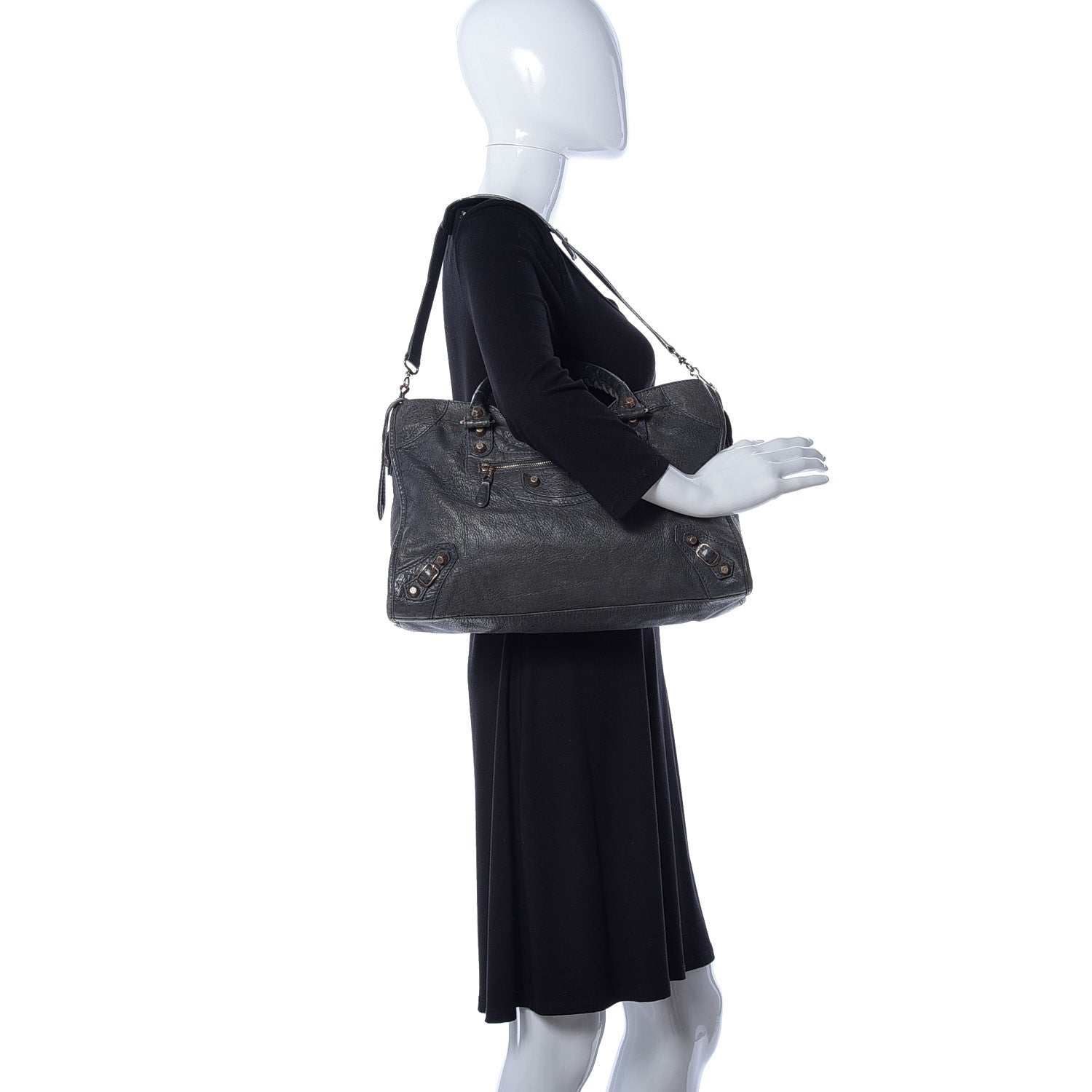 Balenciaga Agneau Giant 12 Rose Gold Hardware City Anthracite 2 of 9