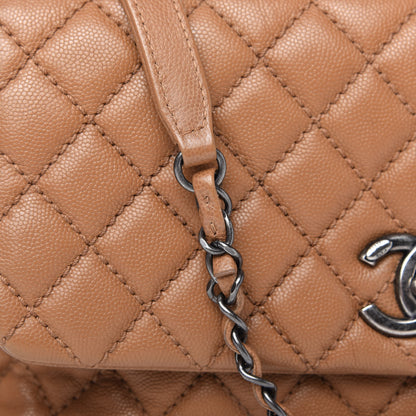 Chanel Caviar Quilted Small Coco Handle Flap Camel 11 of 14
