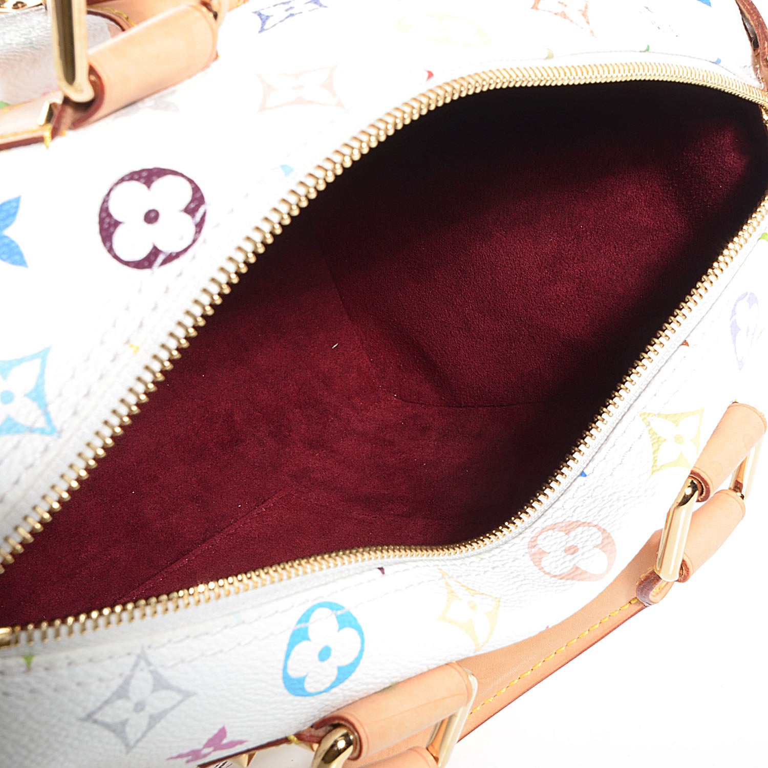 Louis Vuitton Monogram Multicolor Speedy 30 White 5 of 7