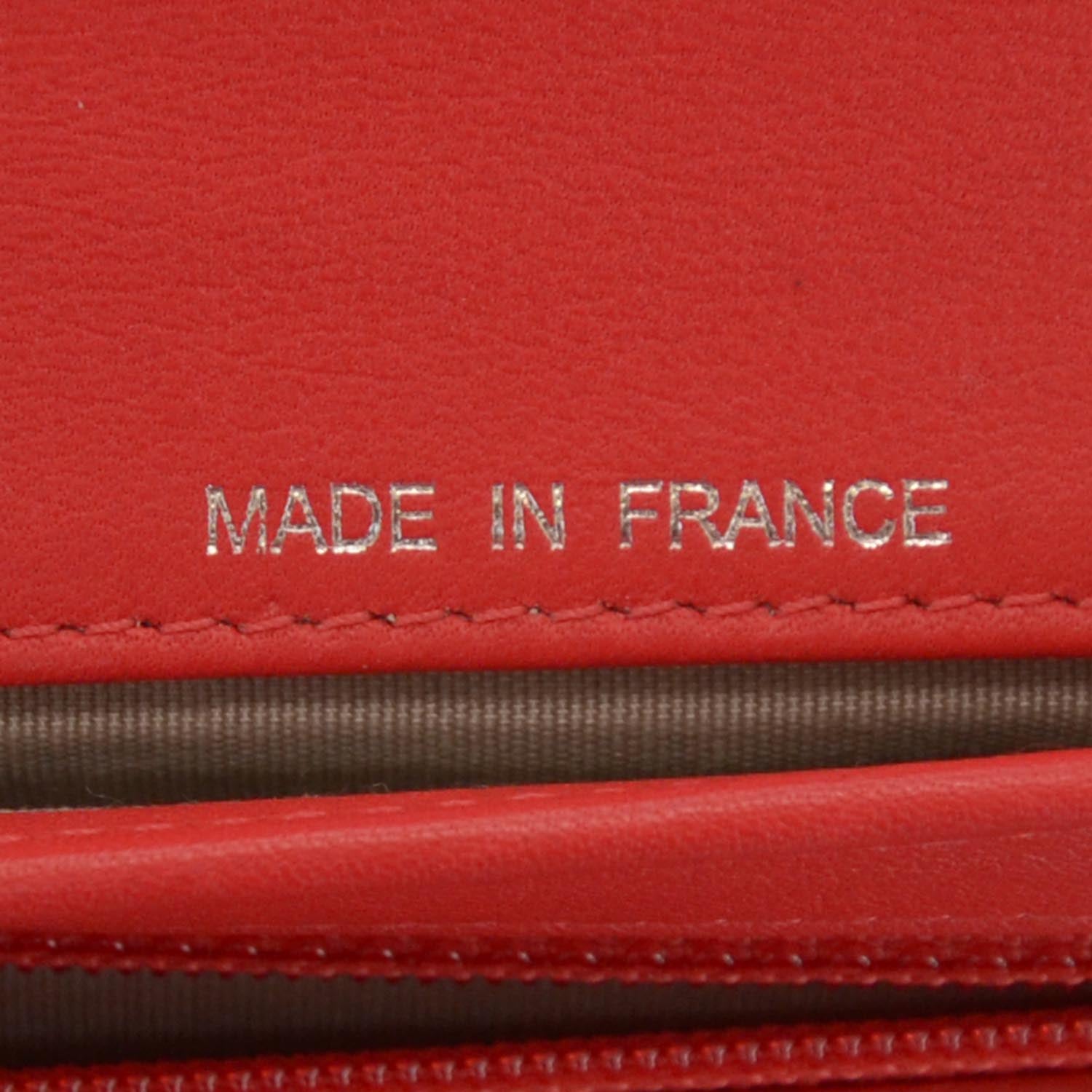 Chanel Caviar CC Large Flap Wallet Red 7 of 8