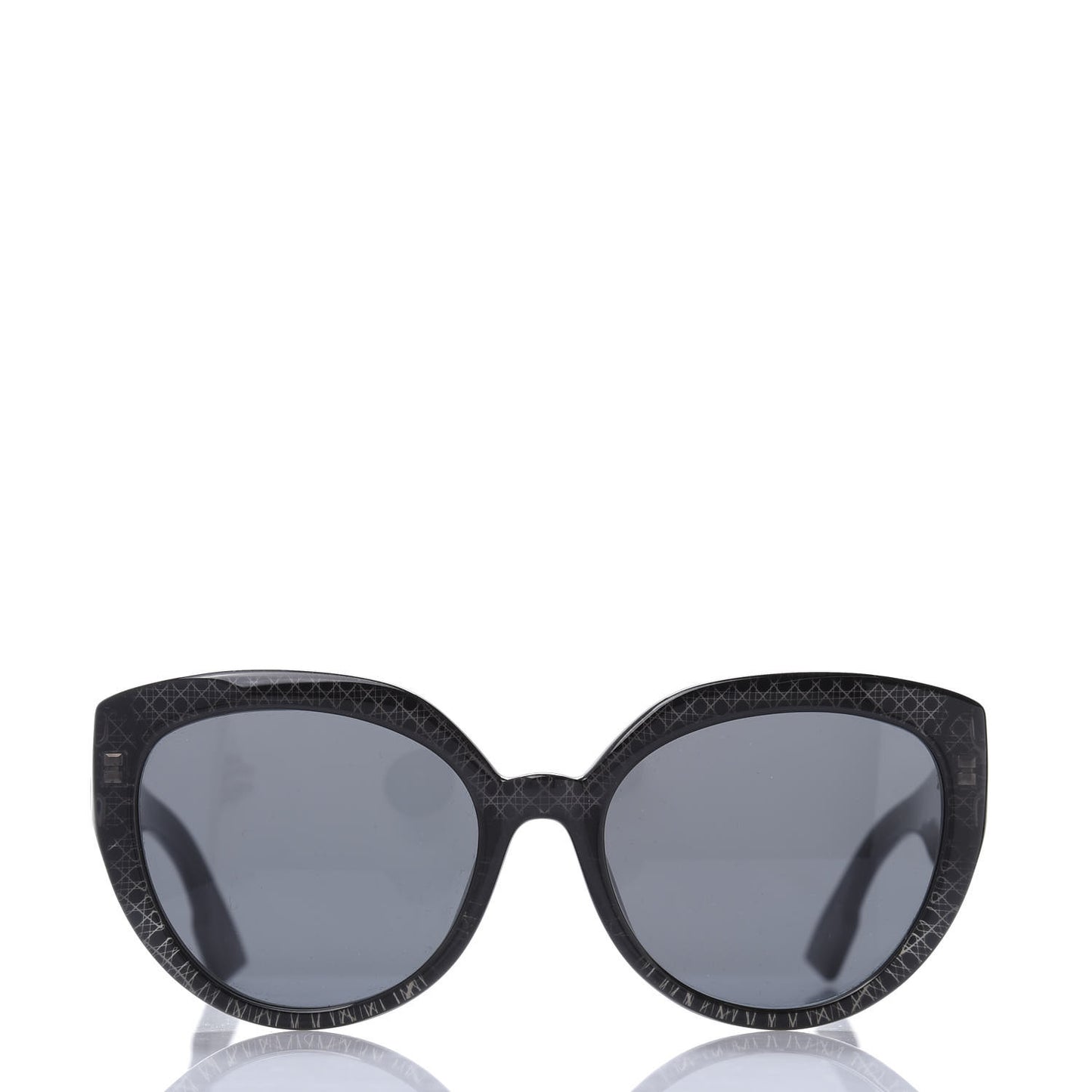 Acetate Cannage DDiorF Cat Eye Sunglasses Black
