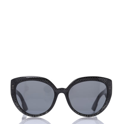 Christian Dior Acetate Cannage DDiorF Cat Eye Sunglasses Black 2 of 11