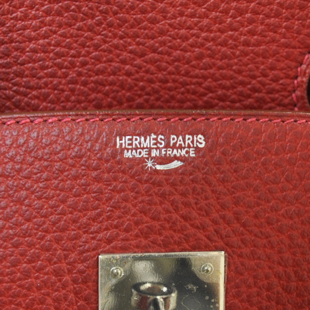 Clemence BIRKIN 35 Handbag Red - Bleu Red