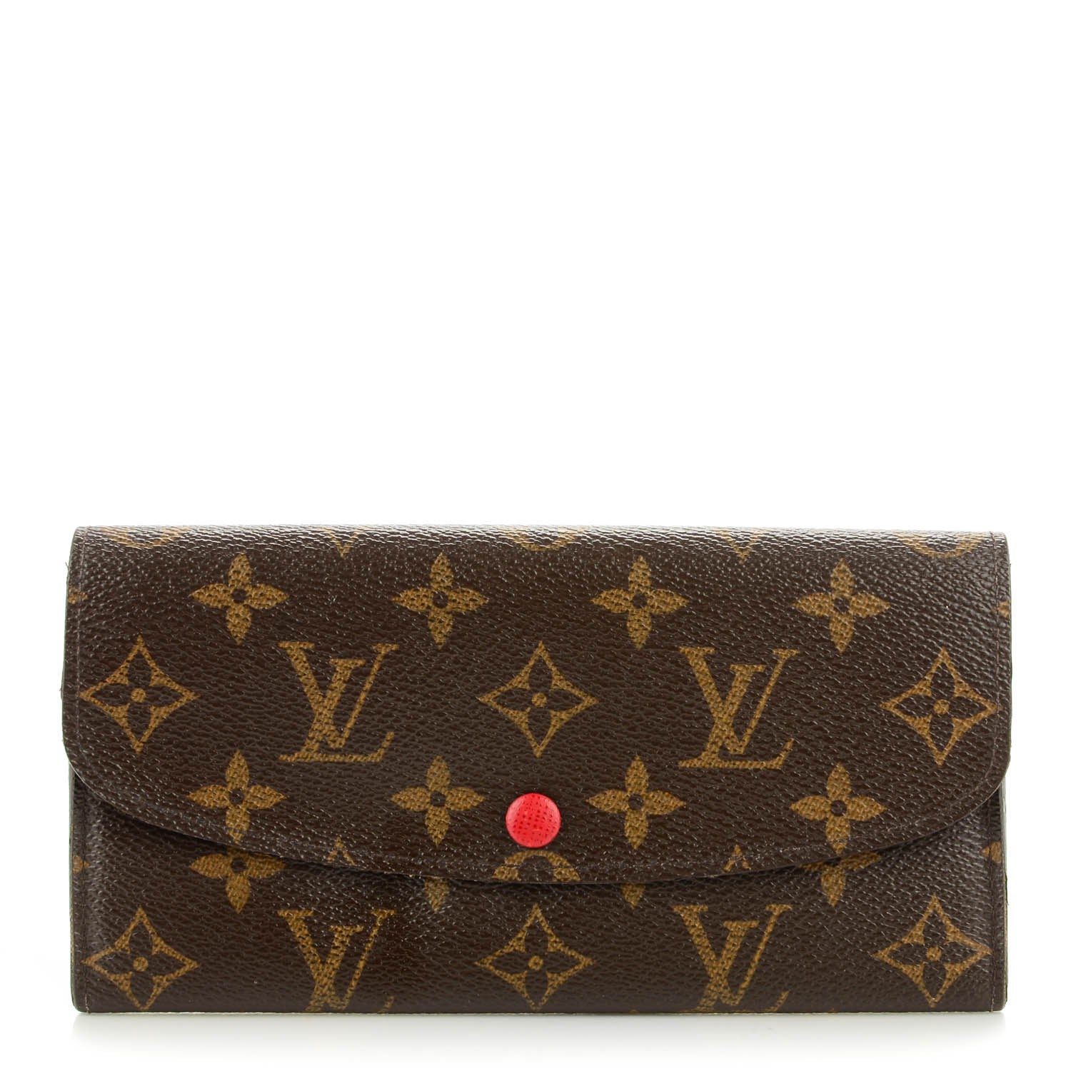 Louis Vuitton Monogram Emilie Wallet Red 1 of 7