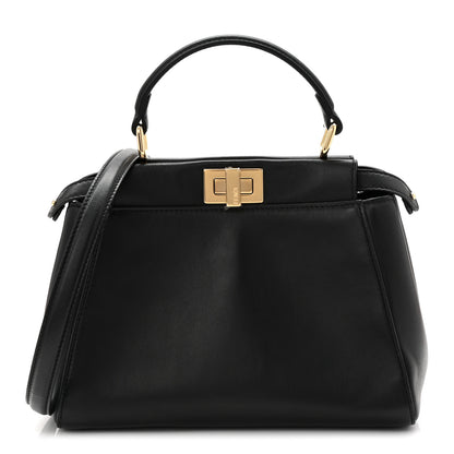 Fendi Nappa Mini Peekaboo Iconic Satchel Black 1 of 11