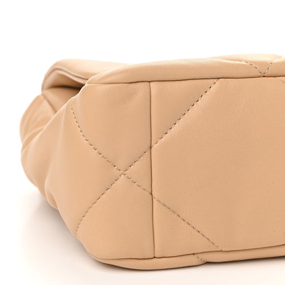 Chanel Lambskin Quilted Medium Chanel 19 Flap Dark Beige 9 of 11