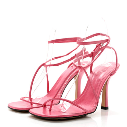 Bottega Veneta Crush Calfskin The Line 90mm Sandals 36.5 Milkshake 3 of 9