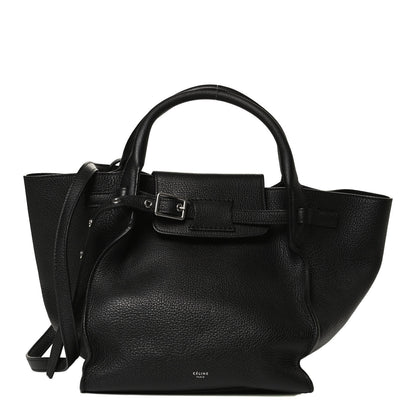 Celine Supple Grained Calfskin Small Long Strap Big Bag Black 1 of 13