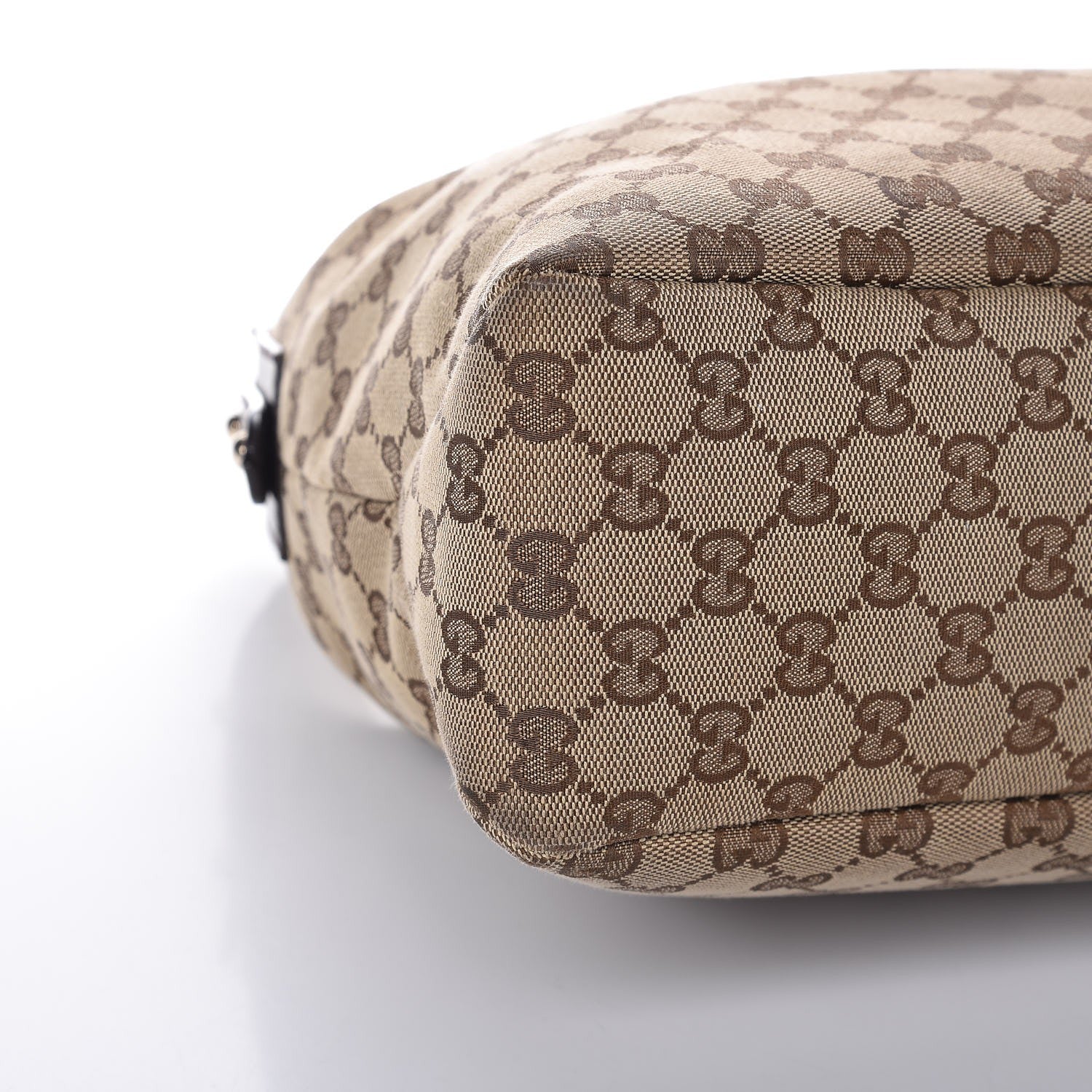 Gucci Monogram Medium Horsebit Chain Hobo Dark Brown 8 of 9