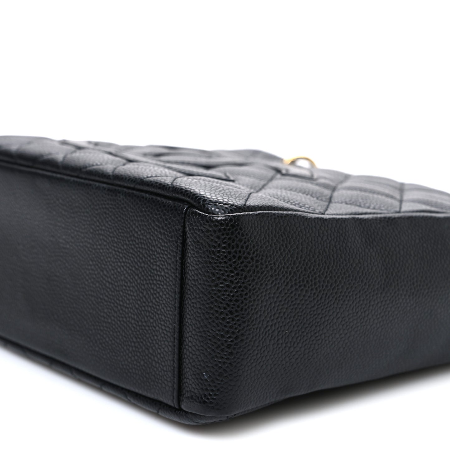 Caviar Quilted Petit Shopping Tote PST Black