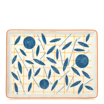 Hermes Porcelain Small A Walk In The Garden Tray 1 of 7